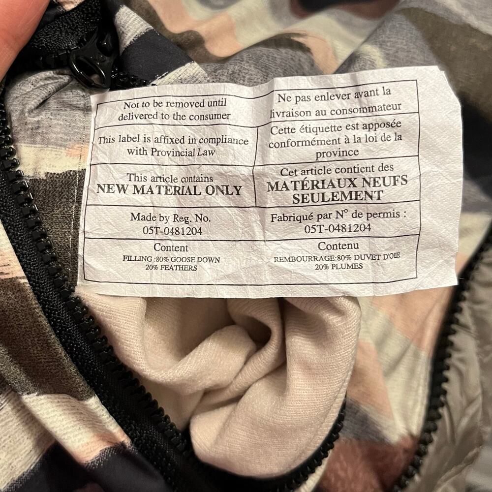Lululemon The Fluffiest Puffer Vest 6 Cashew Coast Camo Butter Reversible Down - Picture 13 of 15